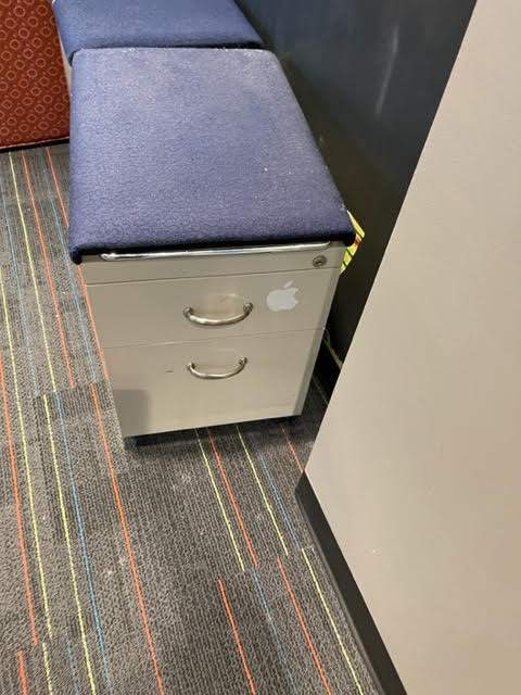 BLUE CUSHION MOBILE PED