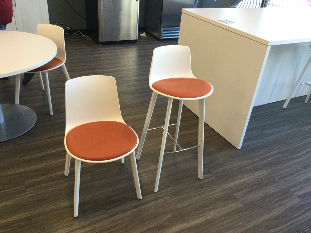 Orange Kitchen Chairs  18x18x32 