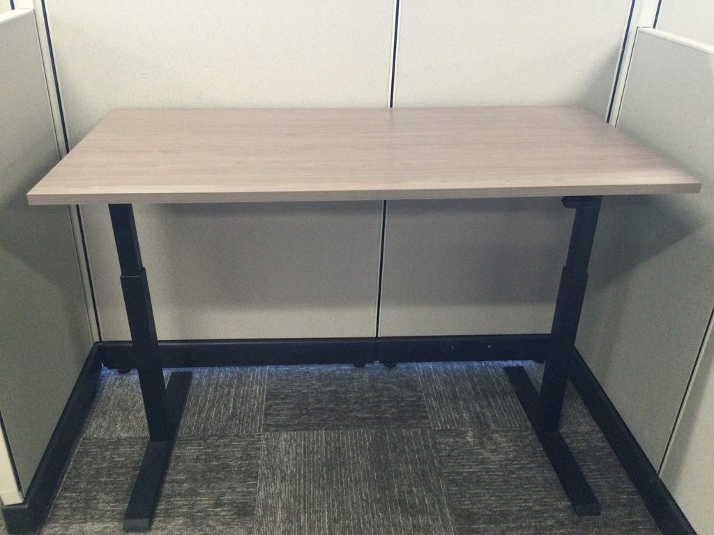 Manual Sit Stands Brown   60x30x30  lowered