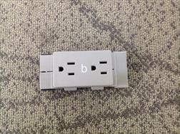 +15 Amp Receptacle 4 Circuit, Duplex, C
ircuit B Single