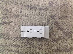 +15 Amp Receptacle 4 Circuit, Duplex, C
ircuit C Single