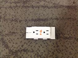 +15 Amp Receptacle 4 Circuit, Duplex, C
ircuit D isolated ground Single