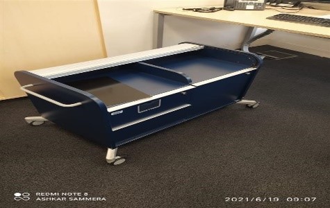 Blue Storage (with wheels)