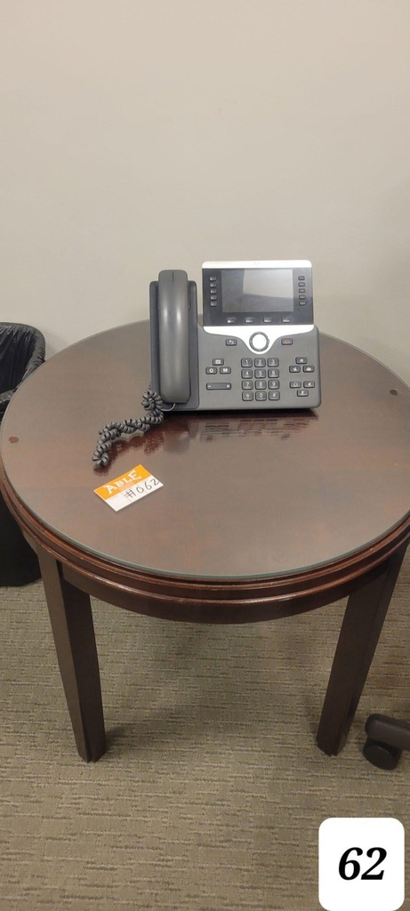 Round end cherry table