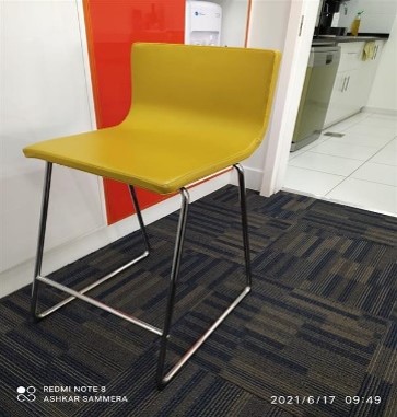 Yellow Bar Height Chair