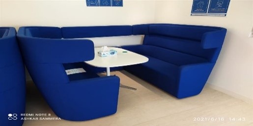 Blue Booth Seating