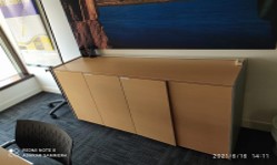 Light Wood Credenza (4 Door)