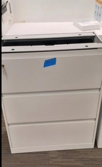 WHITE LATERALS 3 HIGH X 36" WIDE SHARING 108" TOPS