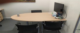 D-Shaped Meeting Table