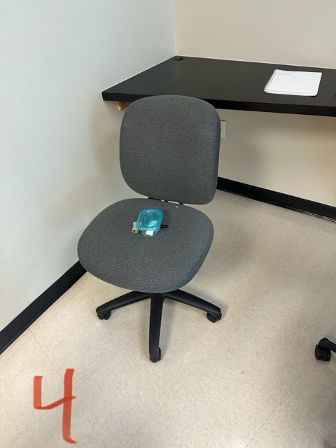 Grey Armless Task Chair