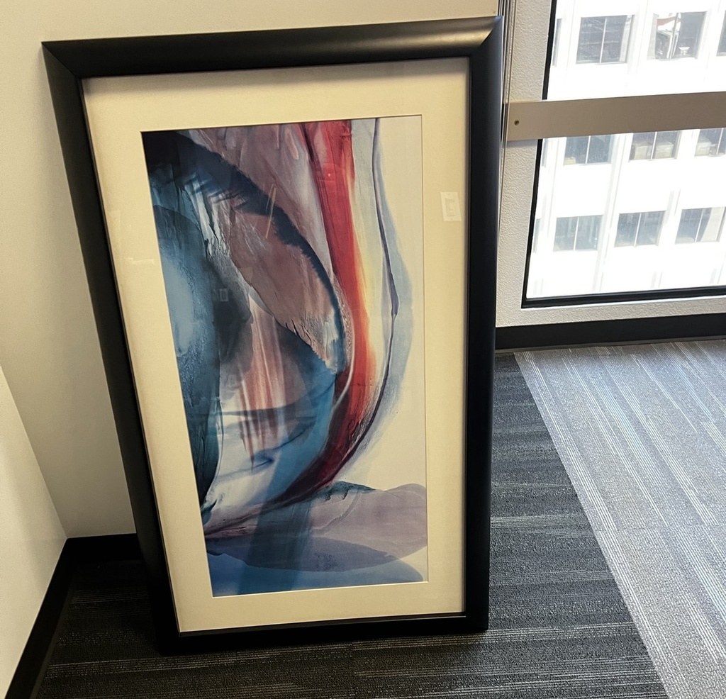 Artwork in Long Rectangular Frame