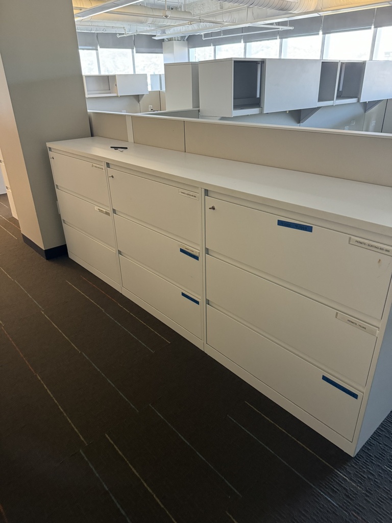 3-Drawer Lateral File Cabinet - 2 @ 42" W