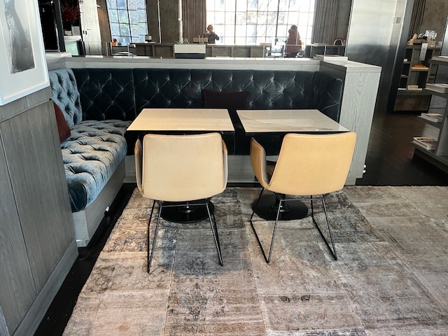 Beige leather chair