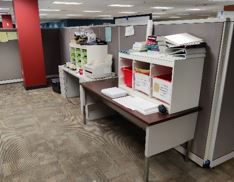 Desk with mailslots