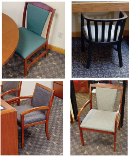 Guest Seating 8 - selection will vary within these styles