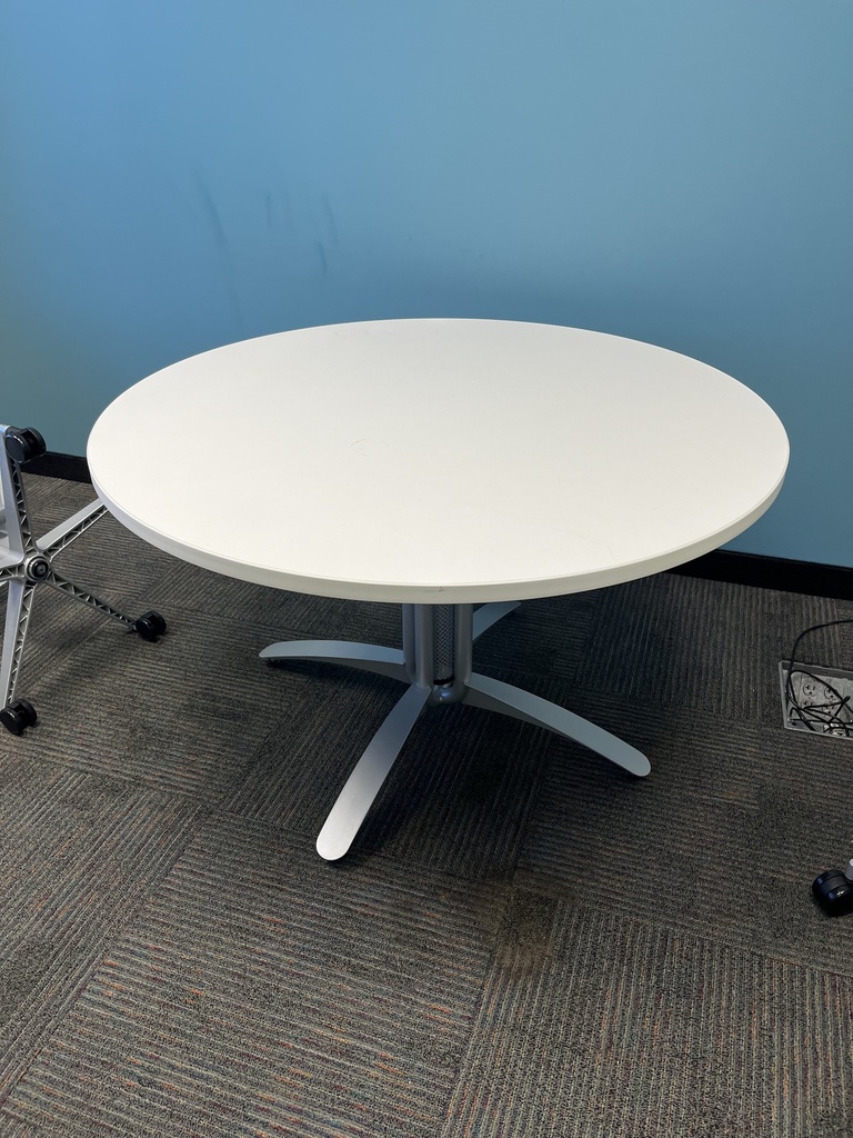 White Round Table, 48" round 