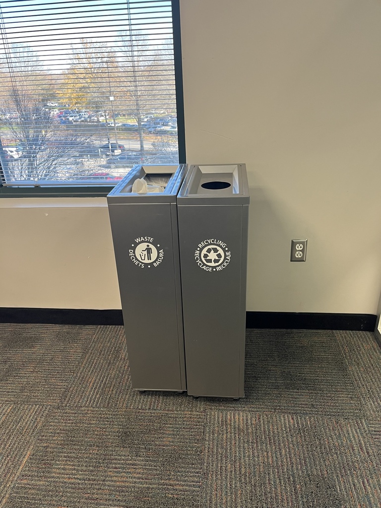 Slim Grey Trash Can 