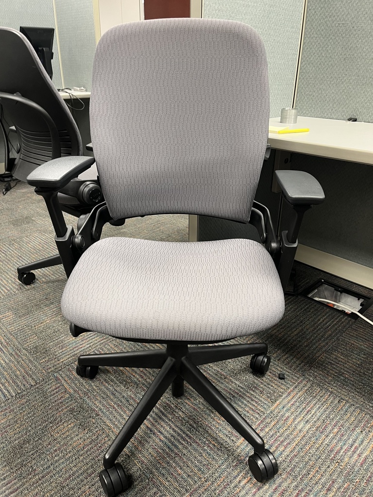 Grey And Black Task Chair, Steelecase 