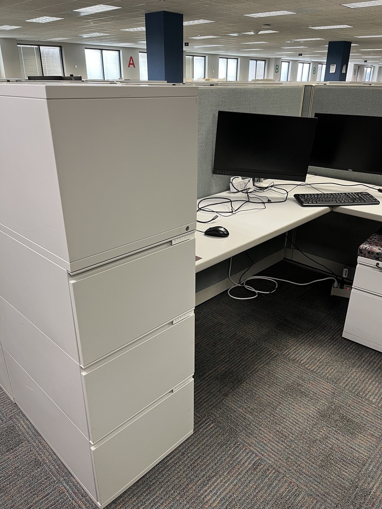 Herman Miller Metal Towers, 53.5Hx18Dx28W"