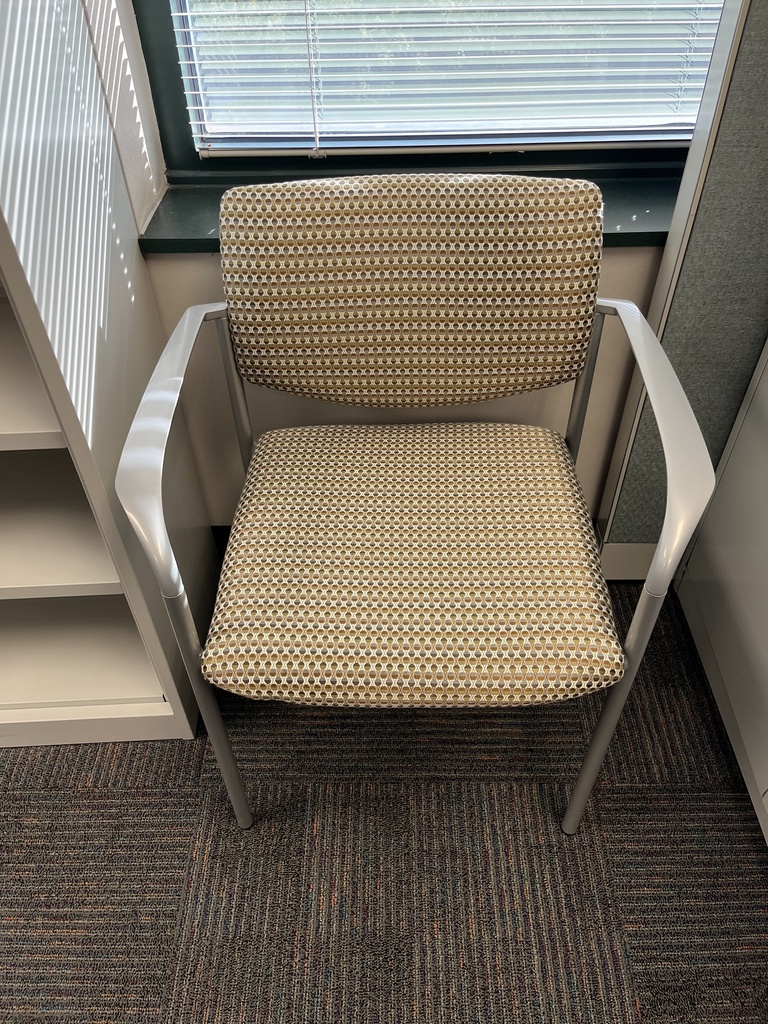 Gold And Silver Stationary Chair 