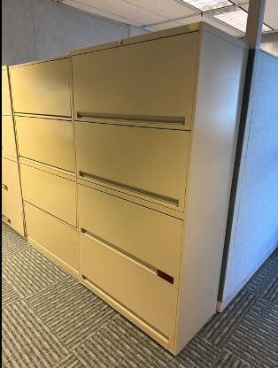 Metal cabinet, 65x18x37"