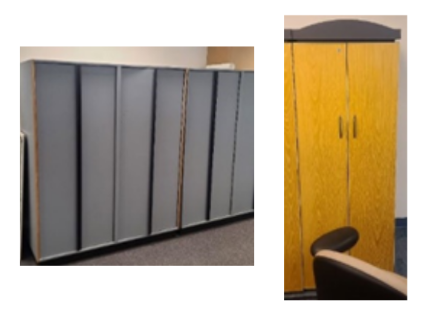 Wardrobes (miscellaneous, ganged together)