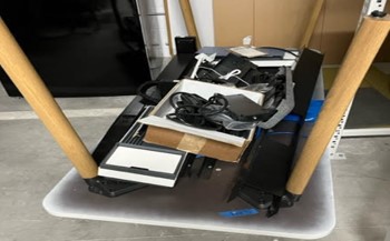 Table Only- White Top, Wood Legs