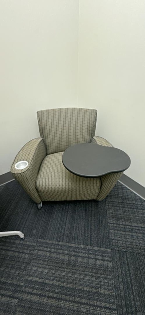 Mobile Green-Patterned Tablet Chair