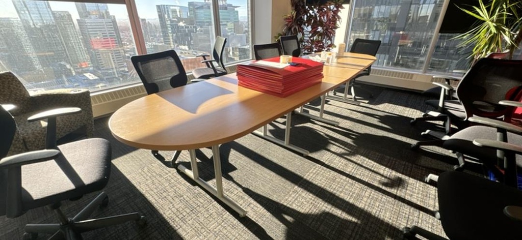 12' Racetrack Boardroom Table