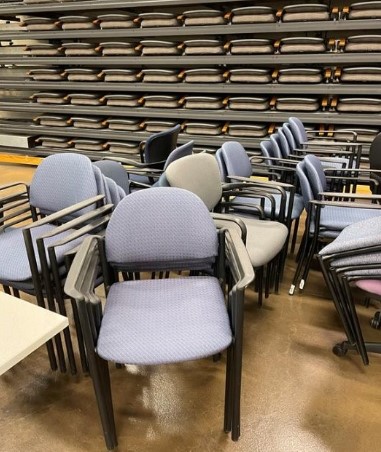 Blue Stacking Chair