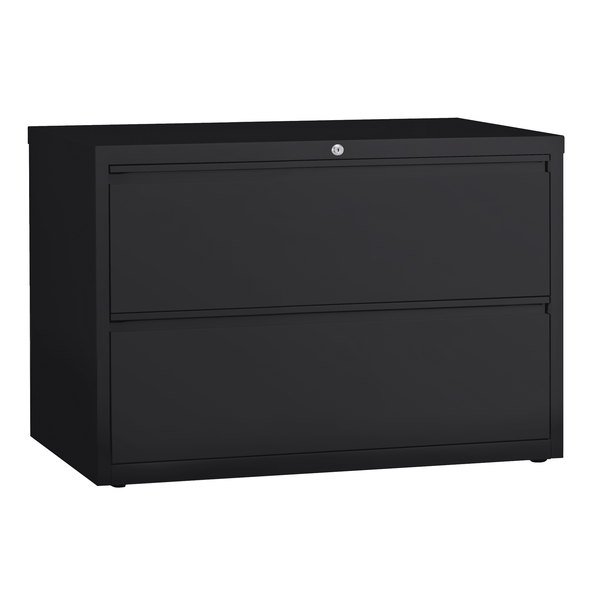 Black 2 Drawer Lateral Filing Cabinet (item represented by image)