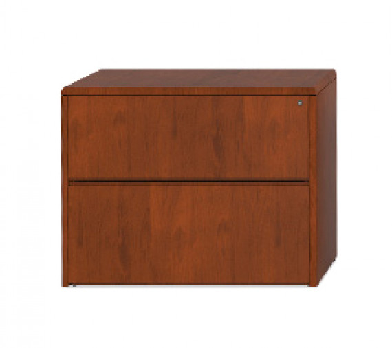 Wood Two Drawer Lateral Filing Cabinet (item represented by image)