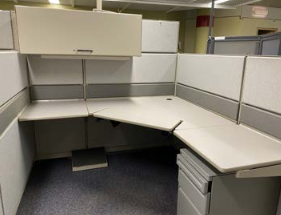 L-Shaped Workstation, Haworth, 36 x 72"