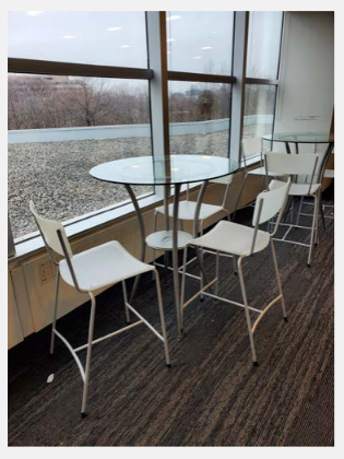 Café Table, glass top