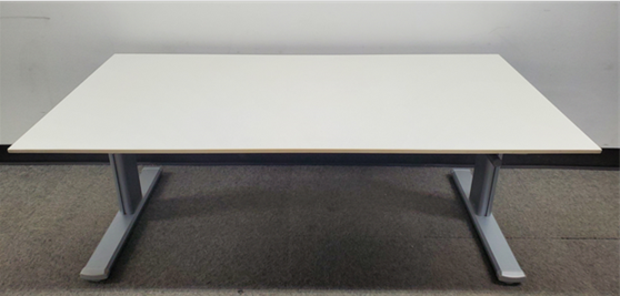 70" steelcase Sand Dune crank - height adjustable desk