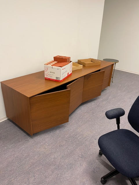 Wooden 4-Door Credenza