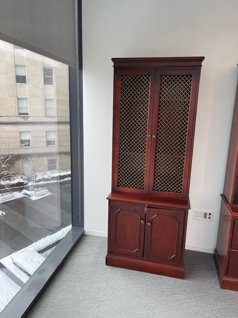 Wood Hutch with Doors