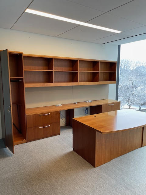 6' Desk with 11' Credenza with Storage