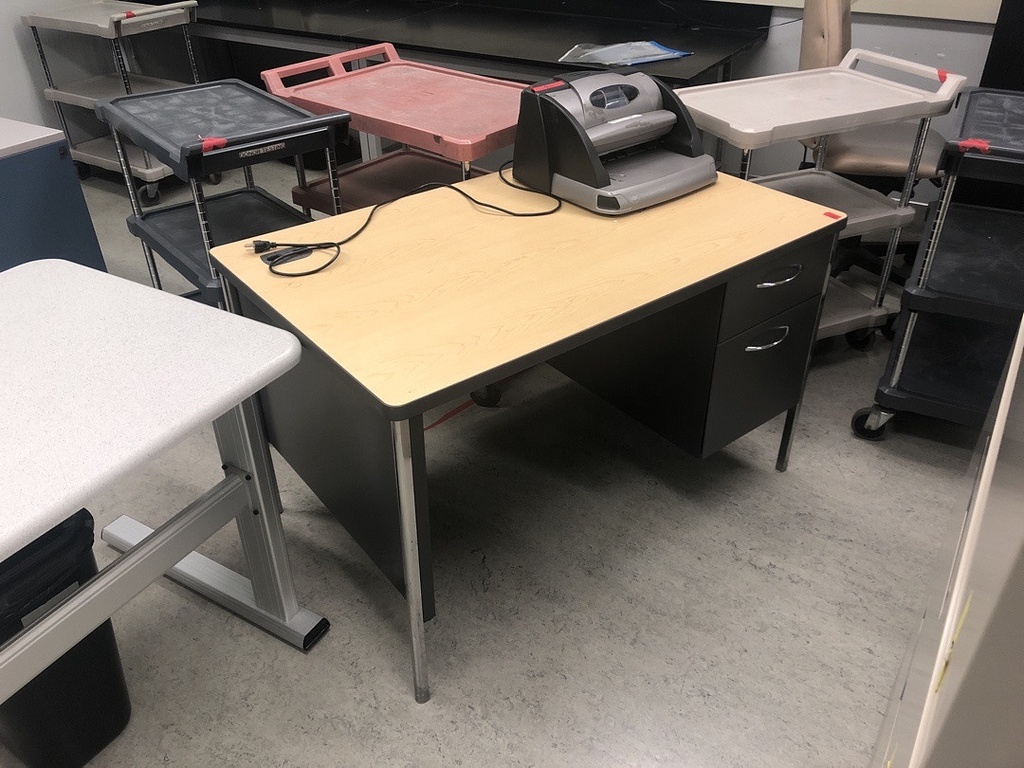 Desk 1Ped Drawer