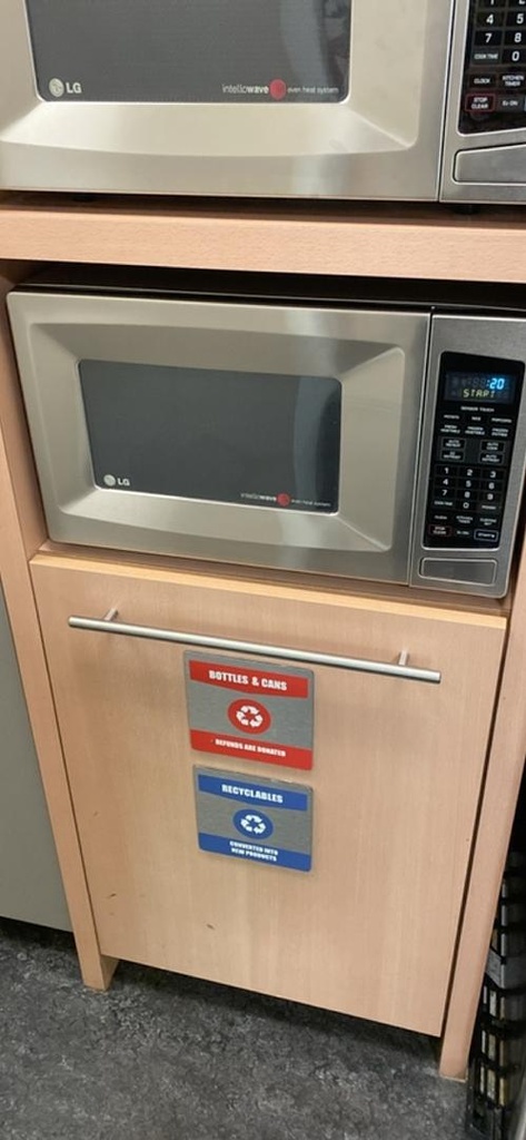 LG Microwave, Stainless Steel, 84" x 37" x 30"