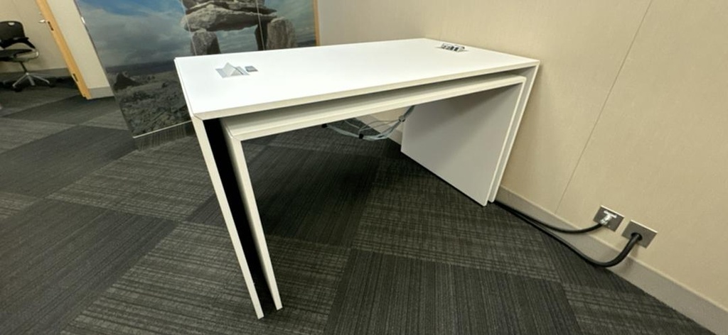 8' Bar Height Meeting Table with Electrical