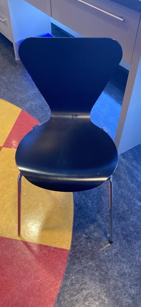 Wooden Guest Chair, Black