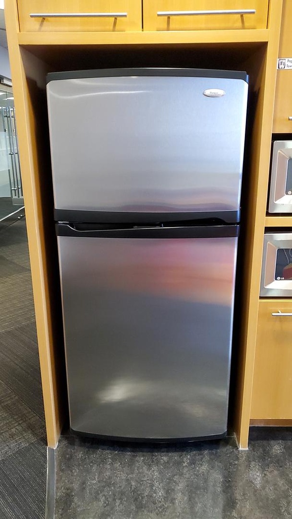 Whirlpool Stainless Steel Fridge, 132" x 45"-60" x 30"