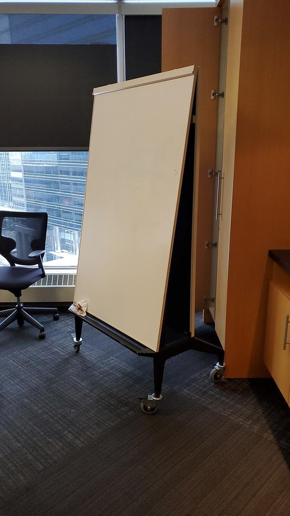 Mobile A-Frame Whiteboard, 144" x 60"-72" x 30"