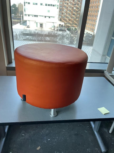 Orange Ottoman
