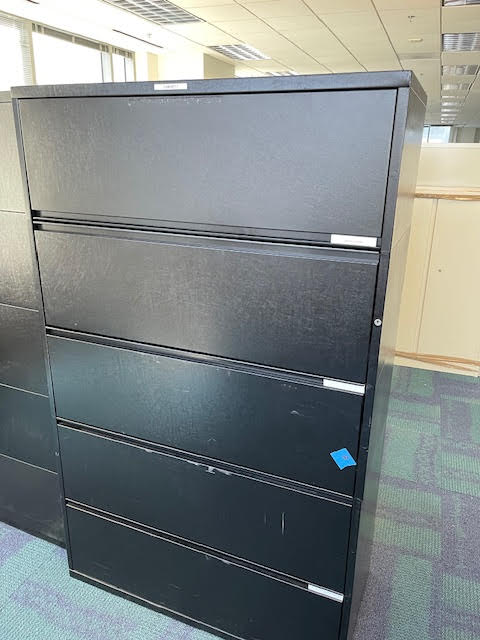 Black 5-Drawer File