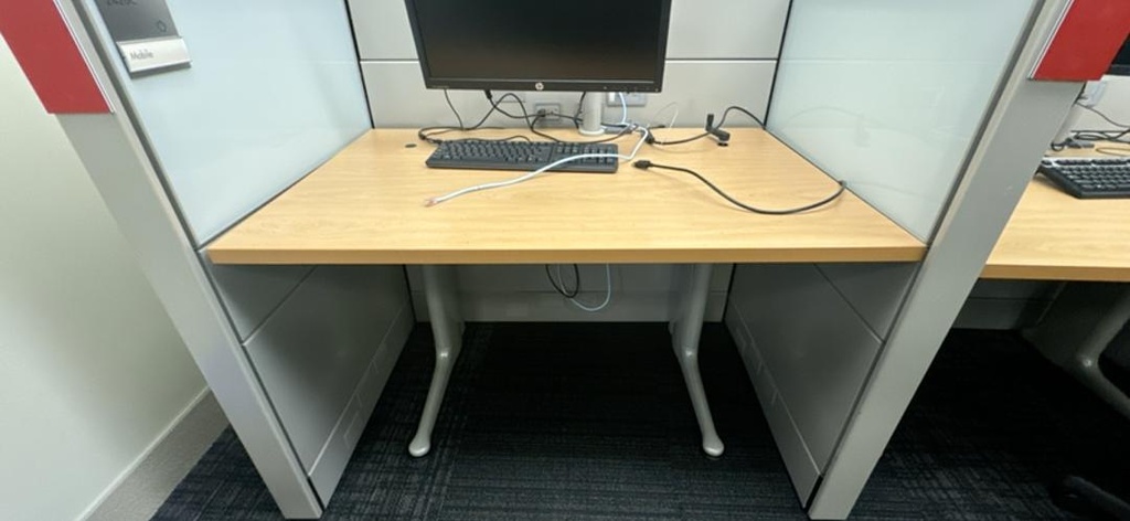 4' Crank Height Adjustable Table, Maple