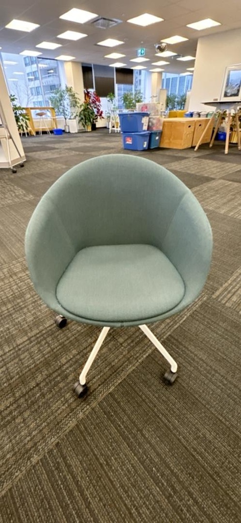 Fabric Meeting Chair, Green