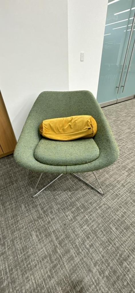 Fabric Reception Seating, Green