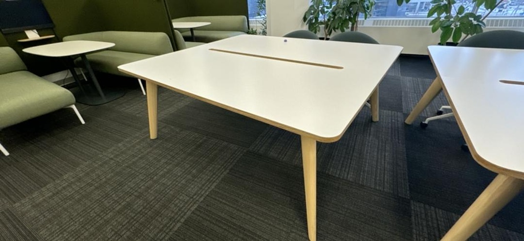 6' Rectangle Meeting Table, White